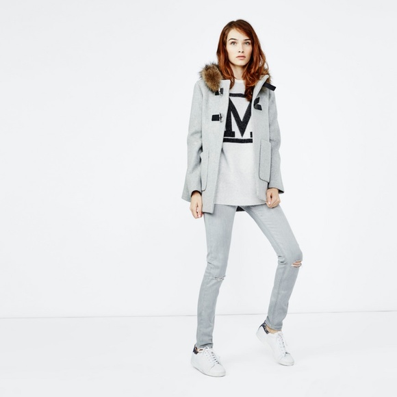 Maje Sweaters - MAJE Metier Jacquard Fuzzy Jumper Sweater {Q30}